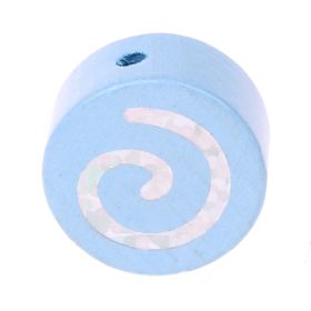Motif bead glitter spiral on disk  'baby blue' 1462 in stock 