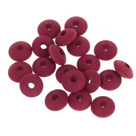 Watercolors wooden lenses 10mm - 50 pieces 'berry' 101 in stock 