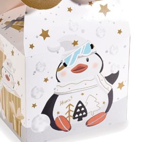 Papier Geschenkbox Weihnachten 'Pinguin' 20 auf Lager