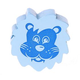 Lion motif bead 'baby blue-blue' 824 in stock 