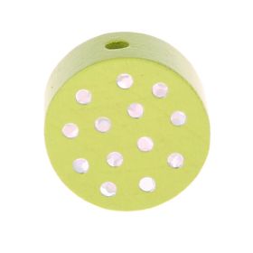 Motivperle Scheibe Glitzerpunkte 'lemon' 296 auf Lager