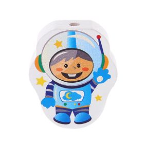 Motivperle Astronaut 'babyblau' 18 auf Lager