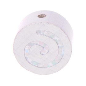 Motif bead glitter spiral on disk  'white' 1366 in stock 