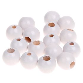 Safety beads 12mm - 25 pieces 'white' 94 in stock 