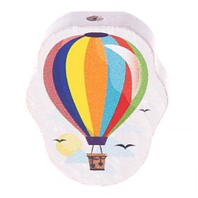 Hot air balloon motif bead 'colorful' 16 in stock 