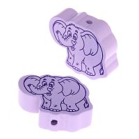 Motivperle Elefant II 'flieder' 1451 auf Lager