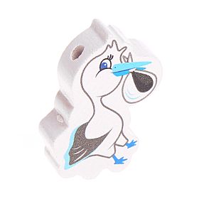 Motivperle Storch 'helltürkis' 41 auf Lager