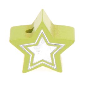 Glitter star motif bead 'lemon' 659 in stock 