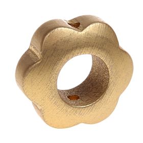 Motivperle Lochblume 'gold' 1660 auf Lager