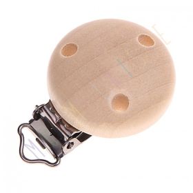 Holzclip / Schnullerclip Ø35mm 'roh' 6275 auf Lager