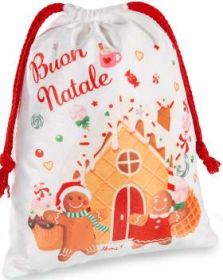 Stoffbeutel Weihnachten 'Buon Natale' 26 auf Lager