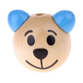 Motivperle 3D Bärchen III 'natur-skyblau' 93 auf Lager