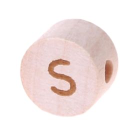 Letter beads disk laser engraving Ø 11 mm 'S' 232 in stock 
