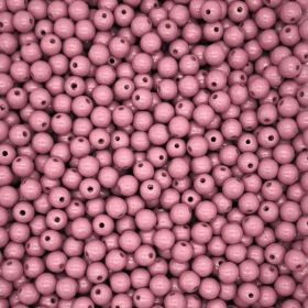 Pastel colored wooden beads 10mm - 50 pieces 'wine red' 0 in stock 