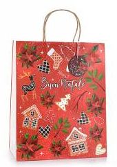 Große Geschenktüte Weihnachten 'rot' 0 auf Lager