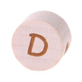 Letter beads disk laser engraving Ø 11 mm 'D' 153 in stock 