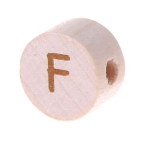 Letter beads disk laser engraving Ø 11 mm 'F' 165 in stock 