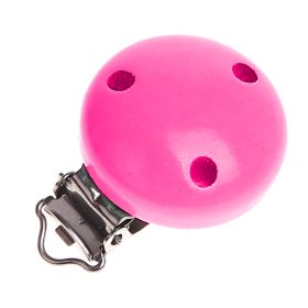 Holzclip / Schnullerclip Ø35mm 'pink' 1376 auf Lager