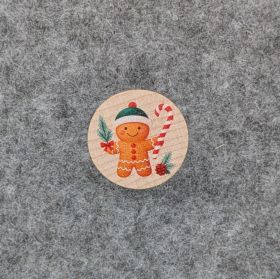 Motivperle Scheibe Lebkuchenmann 'roh' 38 auf Lager