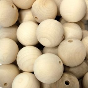 Holzperle 40mm 'roh' 532 auf Lager
