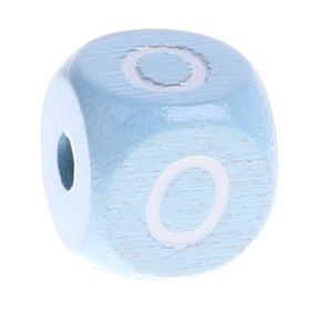 Letter beads baby blue 10x10mm 'O' 271 in stock 